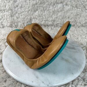 Tieks Ballet Flats Slip On Camel Tan Womens Shoes Size 7